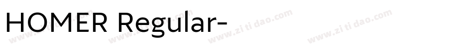 HOMER Regular字体转换